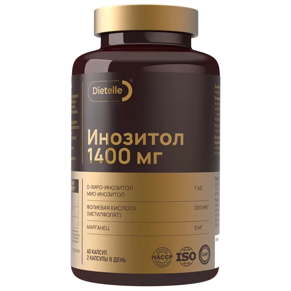 Dietelle Инозитол 1:40 капсулы 870мг N60
