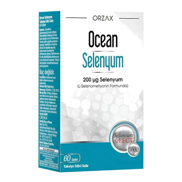 ORZAX Ocean Селен Selenyum 200 мкг таблетки 330мг N60