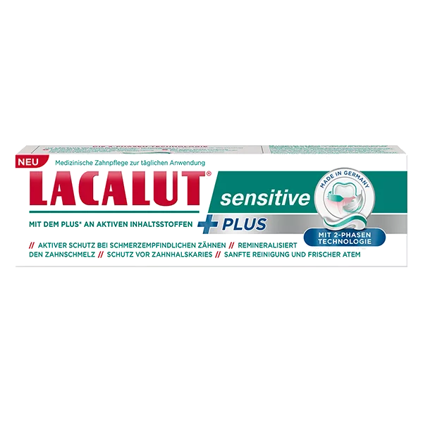 Зубная паста Lacalut sensitive plus 75мл