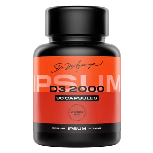 IPSUM Мицеллированный Витамин D3 2000 МЕ капсулы желатин мягк 650мг N90