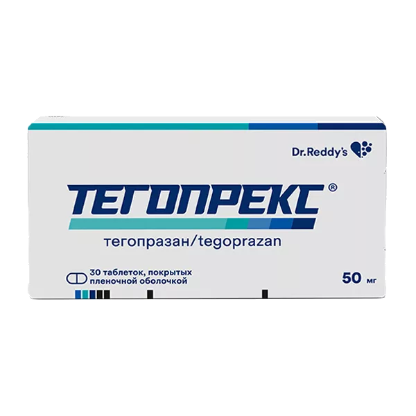 Тегопрекс таб п.п.о. 50мг N30