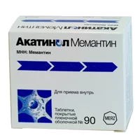 Акатинол Мемантин таб п.п.о. 10мг N90