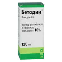 Бетадин р-р д/местн и наружн пр 10% 120мл N1