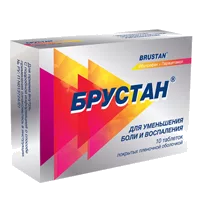 Брустан таб п.п.о. 400мг 325мг N10